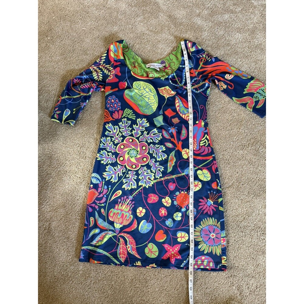 Gretchen Scott Dress Size Small Vibrant Colors Nautical Beach Ocean - Picture 4 of 10